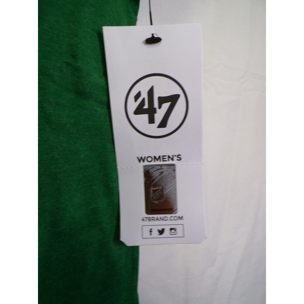 47 Brand Dallas Stars Women's M Kelly Green T Shirt Scoop Neck Tee - Picture 4 of 4